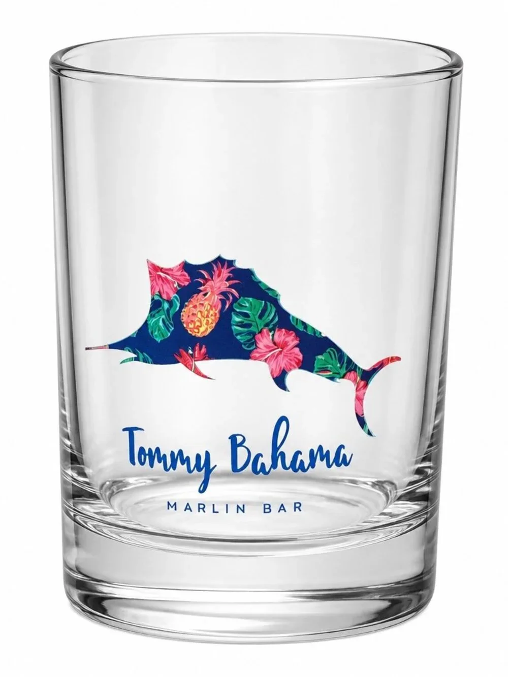 Tommy Bahama Marlin Bar Tropical Double Old Fashioned Rocks Glass